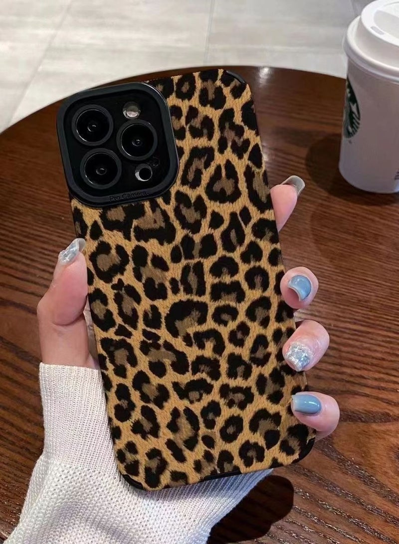 جراب هاتف بطبعة ليوبارد لهاتف آيفون 16 برو ماكس - أنيق ، مقاوم للصدمات ، مضاد لبصمات الأصابع ، مناسب نحيف - Image 1