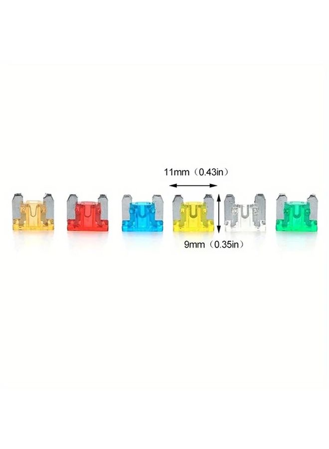 24Pcs Micro Mini Low Profile Blade Fuse Kit Compatible With Auto Car Truck Motorcycle 5A 10A 15A 20A Mixed Assortment - Image 3
