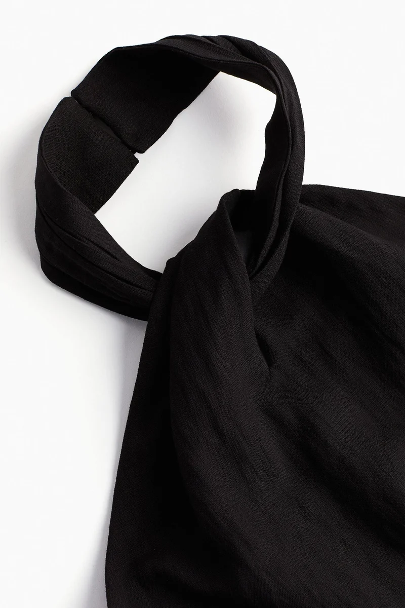 H&M Knot-Detail Halterneck Jumpsuit