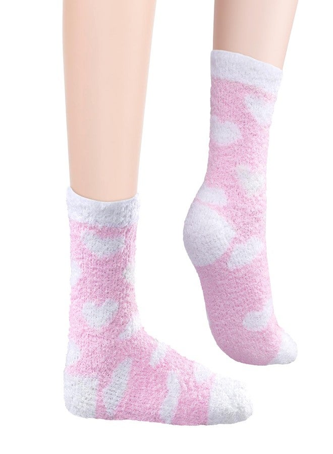يودج جوارب نسائية من YUEDGE، جوارب ناعمة ودافئة ومريحة، مثالية للنوم في المنزل خلال فصل الشتاء أو في عيد الميلاد، 5 أزواج/عبوة، مقاس 6-9، متعددة الألوان - Image 2