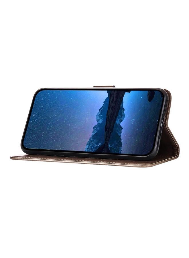 Zaboon Case For Infinix Note 40 Pro 5G Embossed Butterfly Leather Phone Case - Image 4