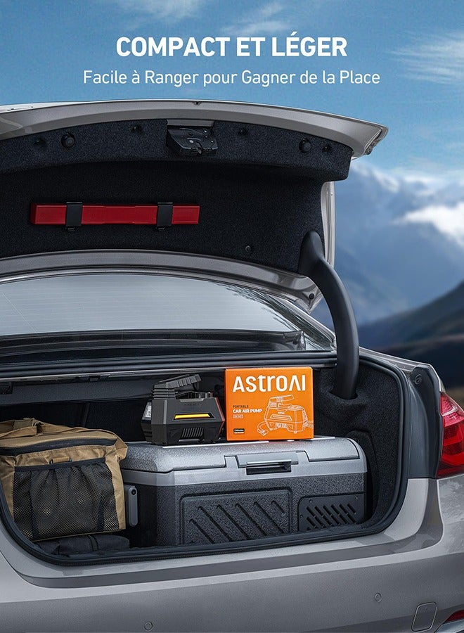 Arabest 12V DC Portable Air Compressor, Car Tyre Inflator, Fast Inflating Pump, Compressor and Electric Inflator, with LED Light, 3M Cable, For Cars and Other Inflatable Objects - Image 4