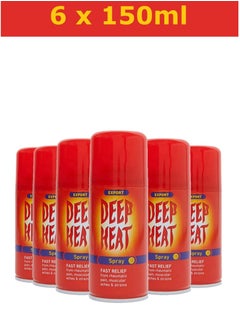 DEEP HEAT Pack Of 6 Fast Relief Spray  - Image 1