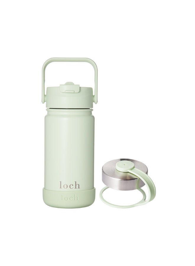 Loch 420ml (14 Oz) Monochrome Water Bottle Matcha Mint - Image 4