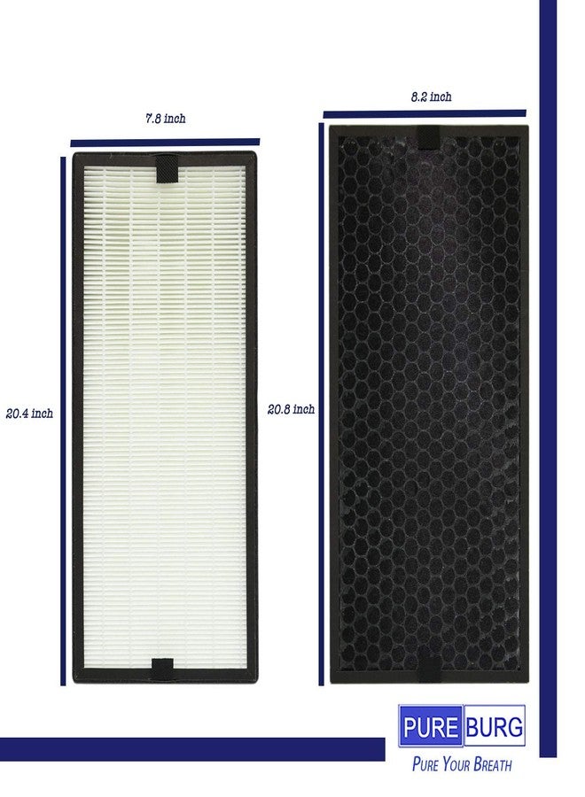 PUREBURG طقم فلاتر بديلة من بيوربيرغ متوافق مع أجهزة تنقية الهواء روينتا إنتنس بيور إير إكس إل من سلسلة PU60XX (PU6010، PU6015، PU6020، PU6025، PU6040، PU6045) رقم القطعة: XD6077U0، XD6061، XD6066 - Image 3