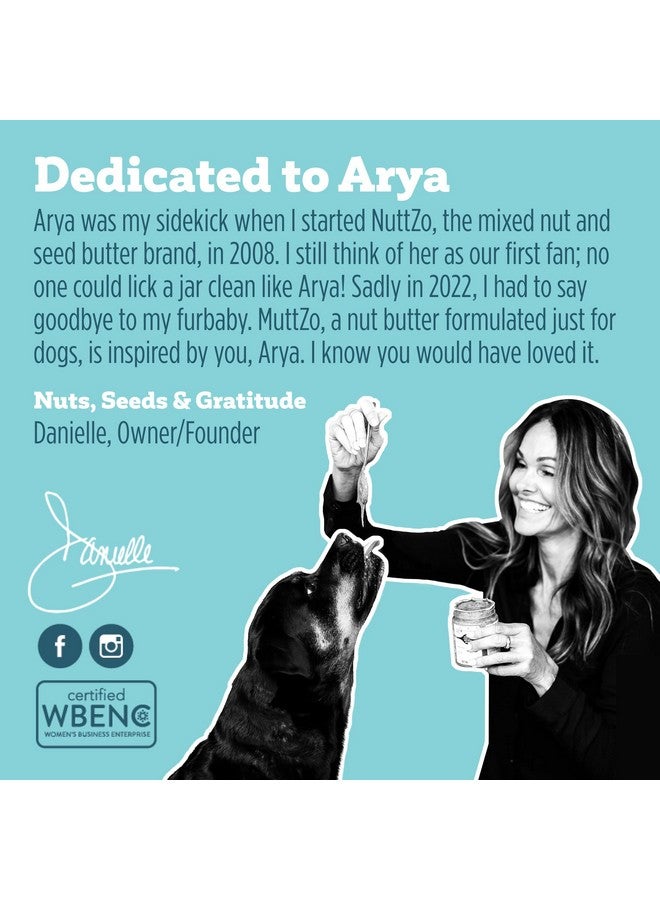 Nuttzo زبدة الفول السوداني الطبيعية للكلاب من نوتزو موتزو + 4 بذور | بدون زيوت مضافة أو مواد حافظة أو سكر | تحتوي على بروبيوتيك مفيد لصحة الهضم والجهاز المناعي | آمن للأكل | عبوة 12 أونصة - Image 3