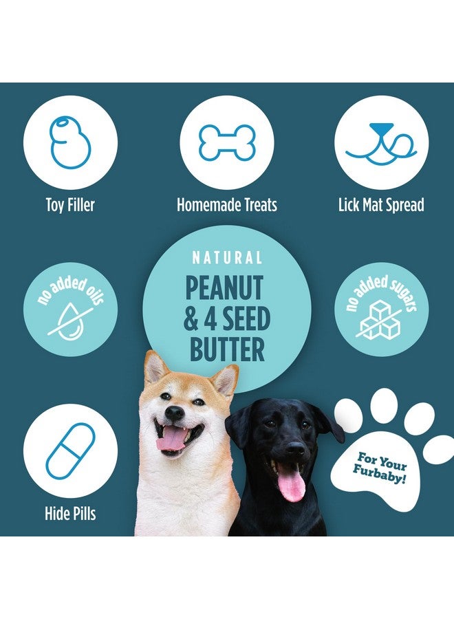 Nuttzo زبدة الفول السوداني الطبيعية للكلاب من نوتزو موتزو + 4 بذور | بدون زيوت مضافة أو مواد حافظة أو سكر | تحتوي على بروبيوتيك مفيد لصحة الهضم والجهاز المناعي | آمن للأكل | عبوة 12 أونصة - Image 4