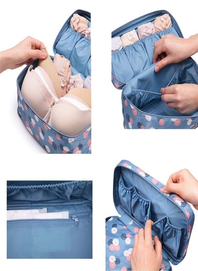 WEELZONE Travel Underwear Panties Bra Pouch Organizer Pouch Waterproof Personal Garment Bag Case Undergarments Organizer for Women Travel Pouch Kit Bag(MULTICOLOR) (DESIGN) - Image 3