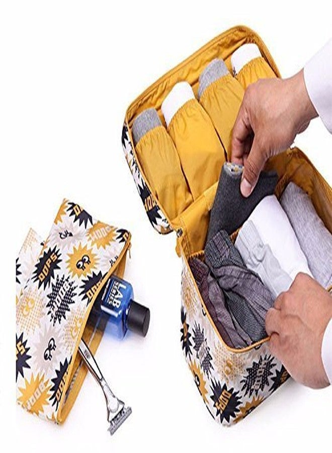 WEELZONE Travel Underwear Panties Bra Pouch Organizer Pouch Waterproof Personal Garment Bag Case Undergarments Organizer for Women Travel Pouch Kit Bag(MULTICOLOR) (DESIGN) - Image 5