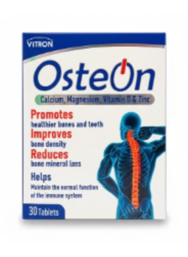 Vitron Osteon calcium, Magnesium, Vitamin D & Zinc Tablets 30's - Image 2
