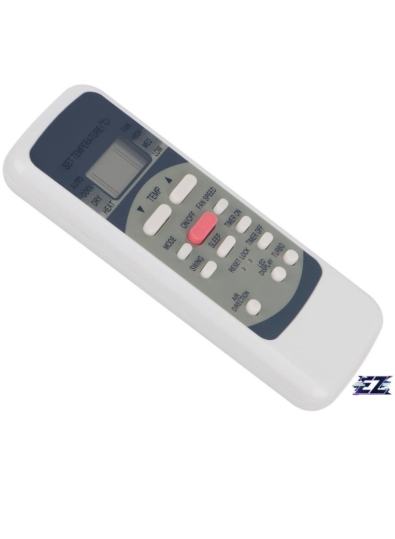 PopZa Replacement Remote Control R51M/E Suitable Air Conditioner R51L1/BGE R51l5/BGE R51l10/BGE R51E R51CE R51MCE R51DE R51MBGE R51I4BGE R51I4BGCE UL-R51ME R51I11BGE R51L44 BGE BGE R51 CBGE R51ME with battery - Image 2