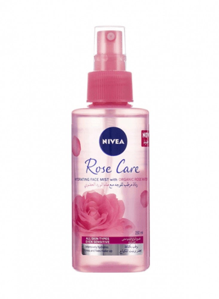 Nivea Organic Rose Water Hydrating Face Mist Clear 150ml