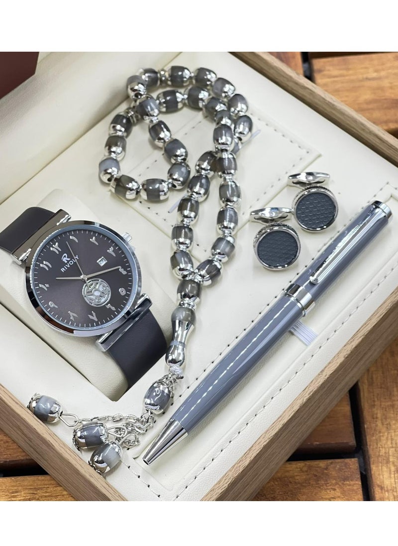 Watch A men's watch set consisting of a watch, a rosary, a cup and a pen 