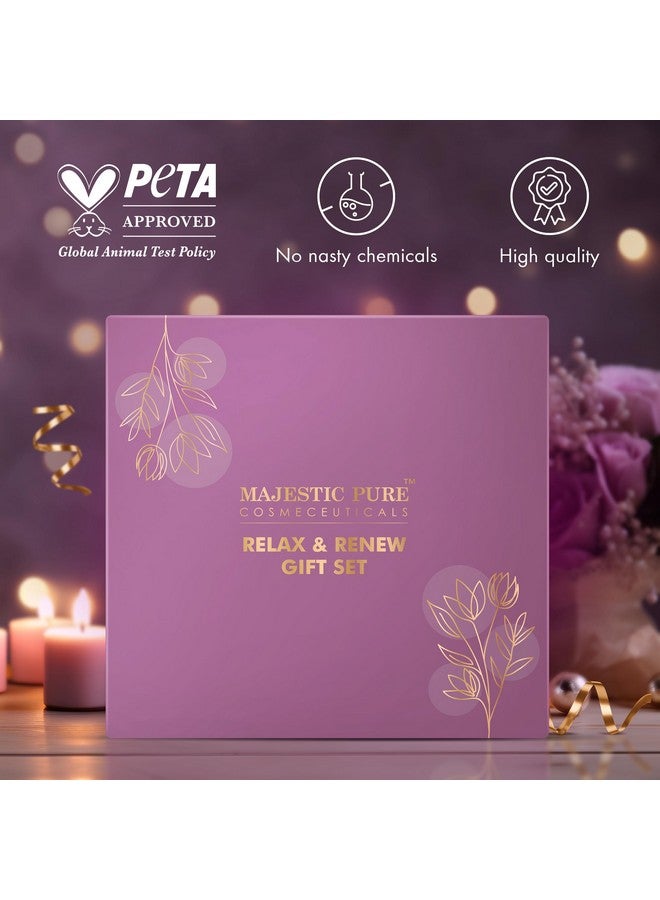 Majestic Pure Majestic Pure Gift Set set of 5- (Brazilian Orange oil 1oz, Scented Candle - 50g, Gardenia Hand Cream - 20g, Himalayan Salt Body Scrub - 160g, Gold Face Mask - 100g) - Image 4
