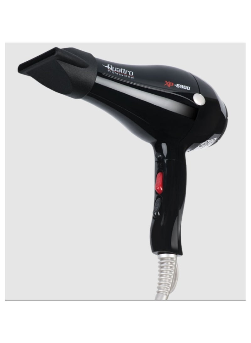 كواترو مجفف الشعر كواترو بروفيشنال XP 6900-أسود - Image 3