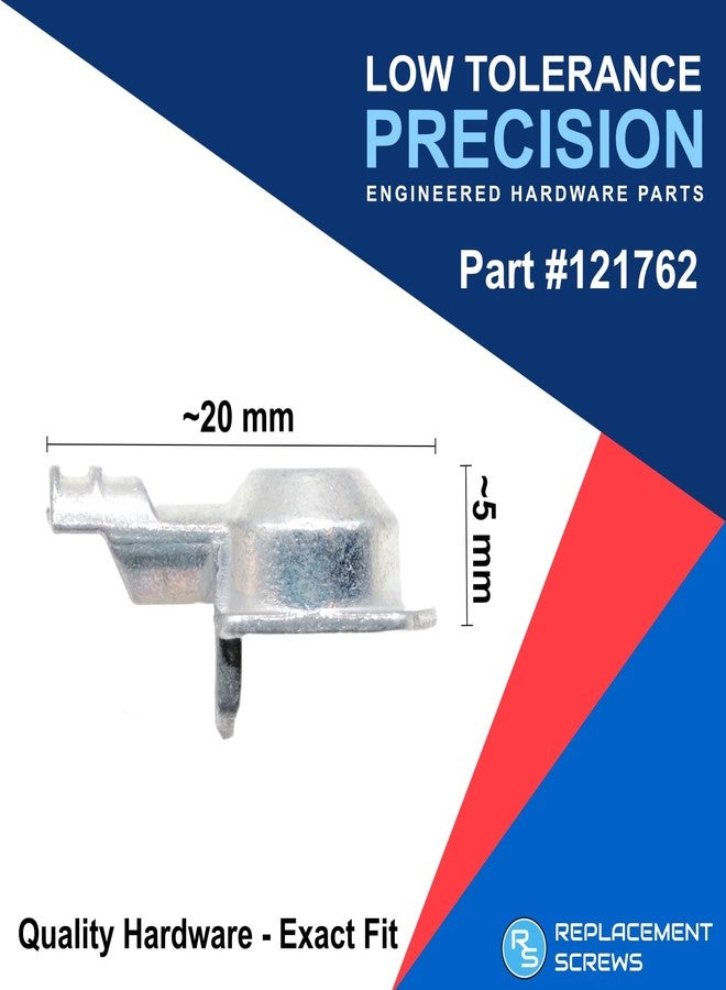 ReplacementScrews مسامير بديلة لدبابيس دعم الرفوف متوافقة مع قطعة ايكيا رقم 121762 (رف الكتب أولد بيلي - ما قبل 2013) - أوتاد رفوف مصبوبة من سبائك الزنك (عبوة من 16 قطعة) - Image 2