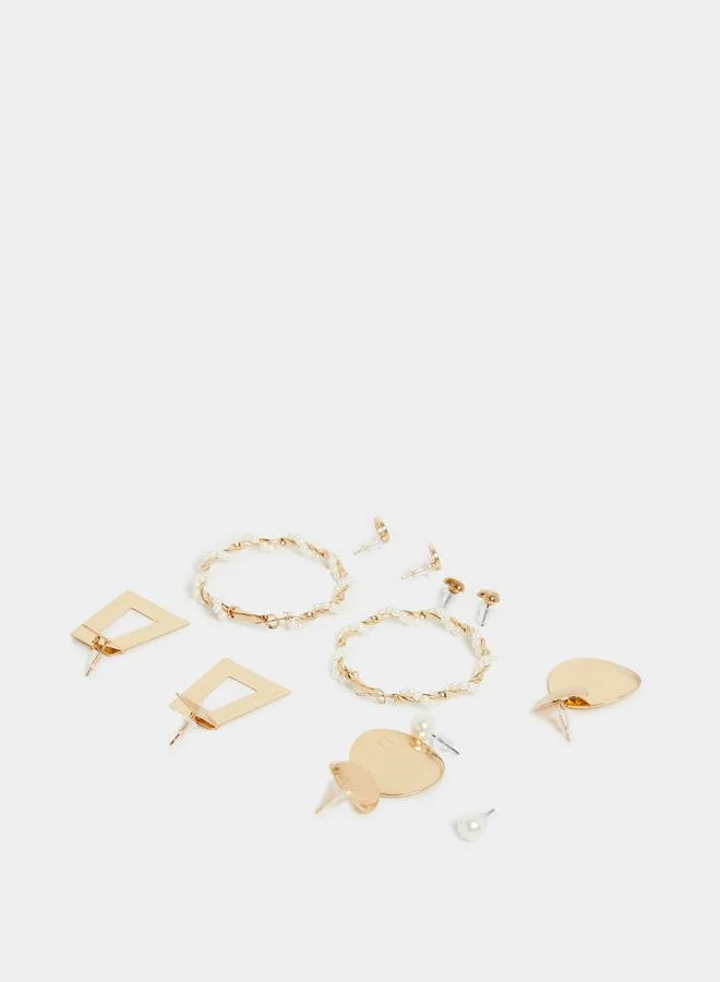 ستايلي Set of 6 - Embellished Earrings