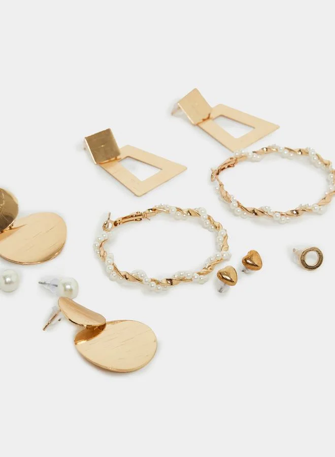 ستايلي Set of 6 - Embellished Earrings