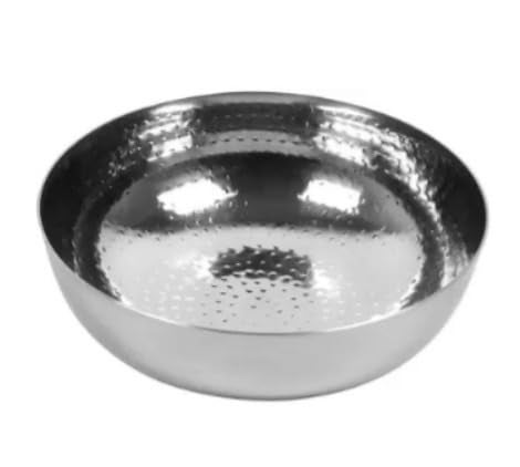 KARVA GROUP Mathar Tasla - (1.2litre) | Kadai Without Handle | Tasla kadhai for Kitchen | Kadai for Cooking/Deep-Frying | Stainless Steel Tasla | Cookware Kadai for Kitchen, Home - Image 1