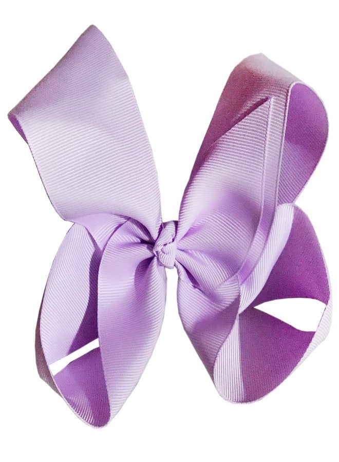 Patiky Hair Clips Boutique Hair Bows Alligator Clip for Women Girl Hairpin 6 Inch Large Cheer Bow Clip Handmade Bowknot Barrettes Hair Accessories TSFJ02 (Light Purple) - Image 2