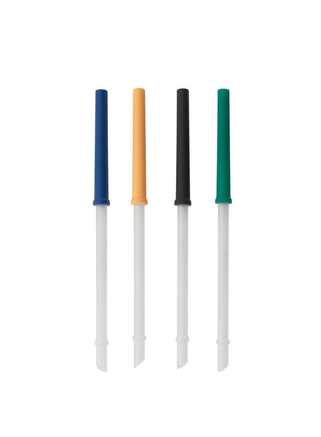 REDUCE Reusable Coldee 2.0 Catch Straw Set, 4 Pack - Spill-Proof, BPA-Free, Dishwasher-Safe - Fits 14 oz Coldee Tumblers and Mugs, Assorted Colors - Image 1
