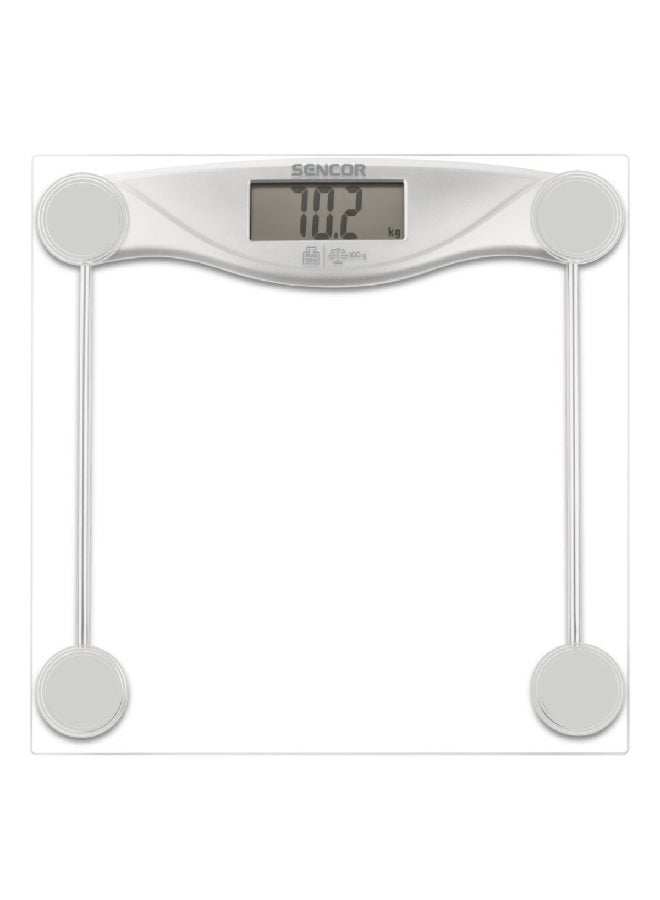 سنكور Tempered Glass LCD Display Automatic On and Shutdown Digital Scale 4.2 x 32.5 x 31.2 cm JAHSBS41005476 Clear - Image 1