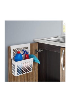 Generic Organizers ORG-53 Kitchen Over Cabinet Drawer Door Hanging Attach a Trash Waste Bin Box Organizer Basket - Wall Mounted Garbage Bin for Cupboard Door Bathroom Bedroom Office  - Image 1