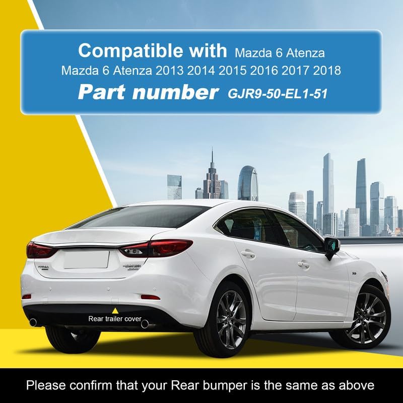 Goholy Car Rear Bumper Tow Hook Cover for Mazda 6 Atenza - Image 2