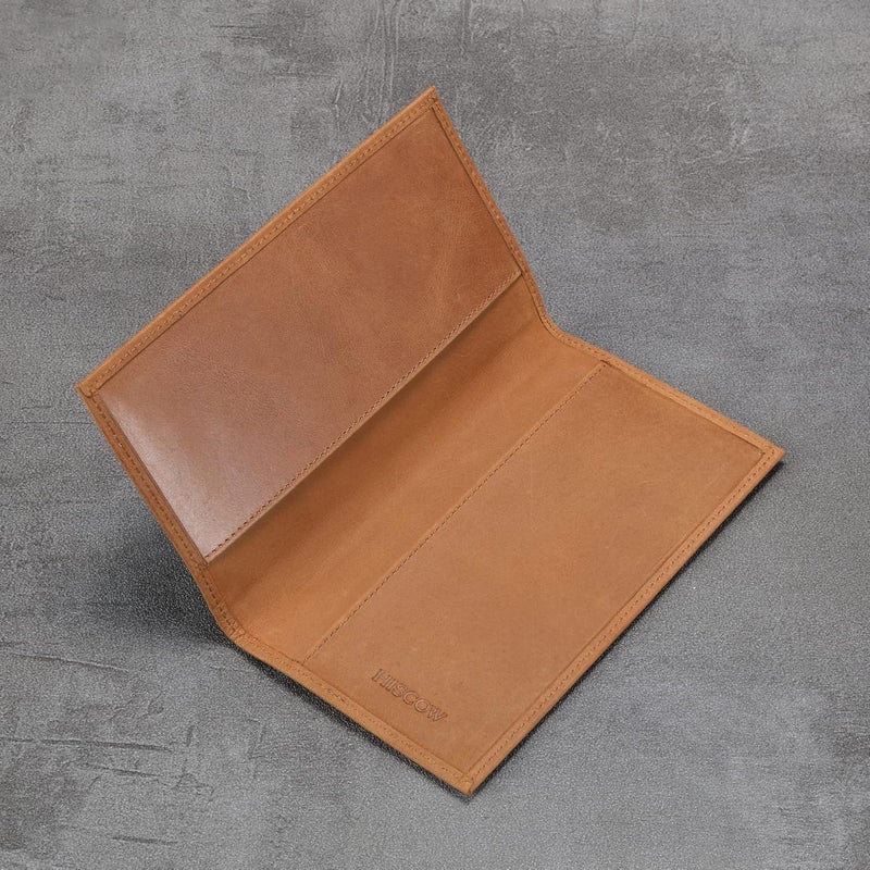 HISCOW Minimalist Checkbook Cover - Full Grain Leather - Image 4