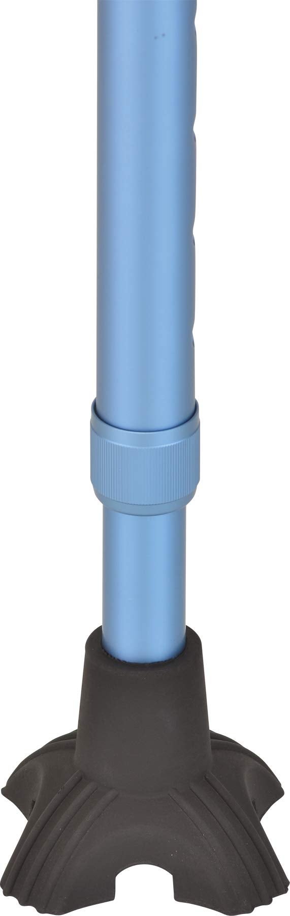 NOVA Cane Tip Small Quad Tip with Rubber Grip Traction for Walking Cane Size is 3 x 3 Fits all Diameter Canes