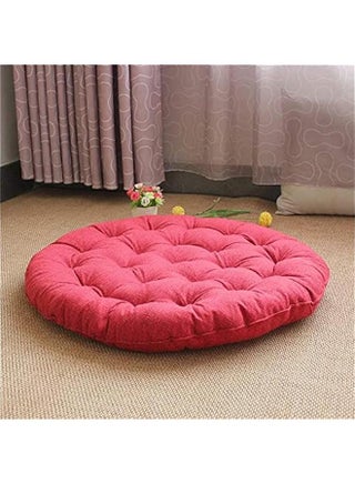 Japanese Round Futon,Large Linen Tatami Floor Pillow,Thicken Tufted Cotton Seat Cushion,Solid Color Floor Cushion,Yoga Meditation Cushion Balcony Outdoor(Size:65x65cm(26x26inch),Color:Light Gray) - pzsku/Z78ABC0BAB1C5FEE0367AZ/45/_/1725713679/62aa1ab7-7016-4591-ad57-11a7c22a6289