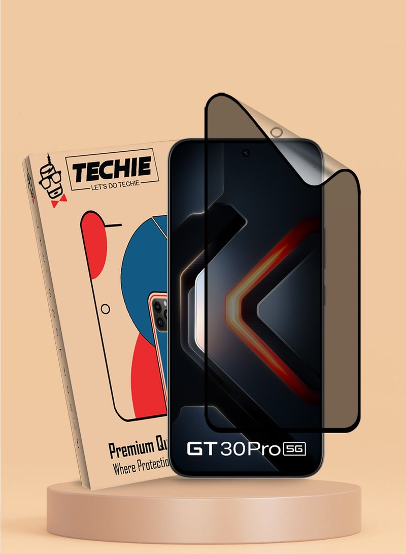 Techie Infinix GT 30 Pro 5G Privacy Screen Protector - Full Cover Matte Ceramic Privacy Screen Protector, Explosion Proof, Anti Bubble Anti-Fingerprint Easy Installation - Image 1