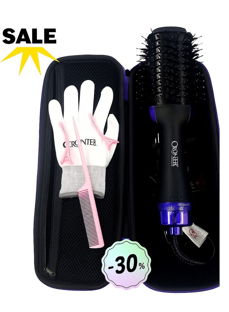 Cronier Cornier 2500W CR-8207 Hair Dryer Brush – For Professional Hair Drying and Styling + Bag and Complete Accessories - Image 1