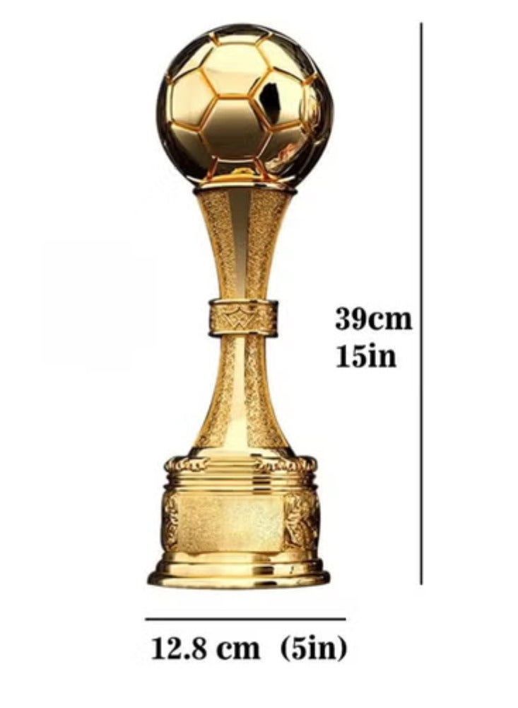 Spall 39cm Gold Football Trophy – Premium Soccer Award for Tournaments, Leagues, and Sports Recognition - Image 2