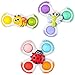ALASOU 3PCS Pop Suction Cup Spinner Sensory Airplane Travel Toys for 1 Year Old Boy Girl Infant ToddlersNovelty Spinning Tops 12 18 Months1 2 Year Old Boy Birthday GiftBaby Bath Toy Kids Ages 13 - Image 3