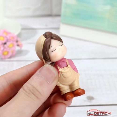 DETACHI Car Dashboard Couple Showpiece Figurine Toys Gift with 4 Resin Adhesive Stickers for Car Lovers, Adorable Accessories for Interior Car Decoration - Image 5