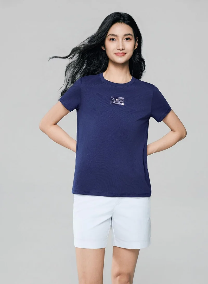 GIORDANO Women’s Cotton Crew Neck Printed Comfort Tee
