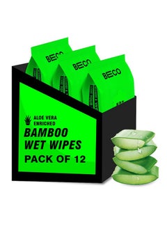 Beco Bamboo Aloe Vera Wet Wipes, 25 Pulls Each, Pack of 12, 100% Natural & Eco-Friendly - pzsku/Z78AC20EDA5367B61ADAFZ/45/_/1738305840/99138dc1-9f44-4b1e-81ee-baa1a5151ae9