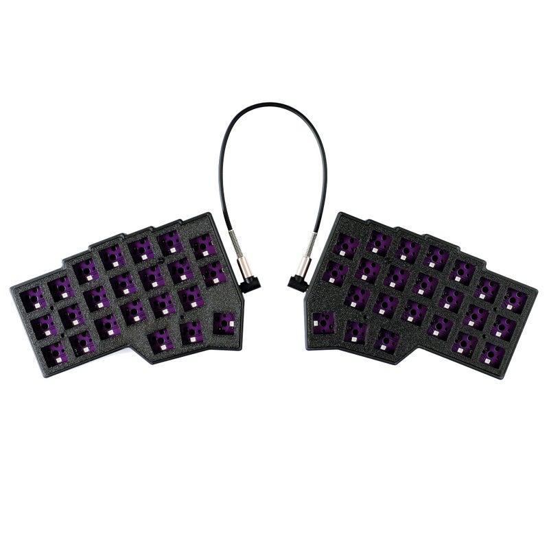 YMDK Split Keyboard Corne V4.1 46 Keys Ergonomic Hotswappable 40% Layout 3D PLA RGB QMK Vial All Key Programmable Mini Independent Gaming Keyboard Kit - Image 1