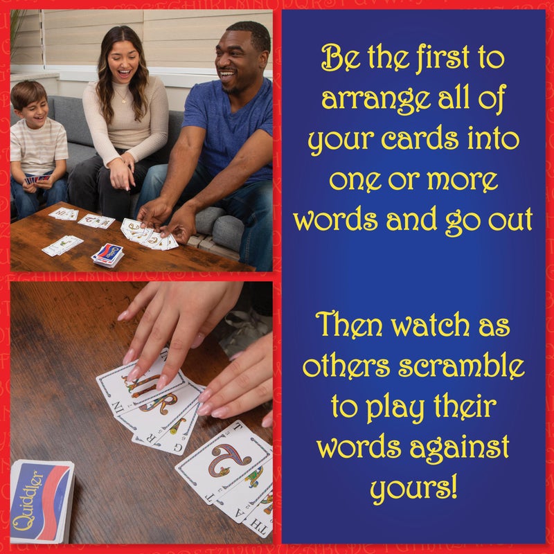 PlayMonster Quiddler Card Games for Kids - Playing Cards Word Games, Deck of Cards, Fun Family Games for Kids and Adults, Game Night, Travel Games, Multi-Player, Ages 8+ - Image 2