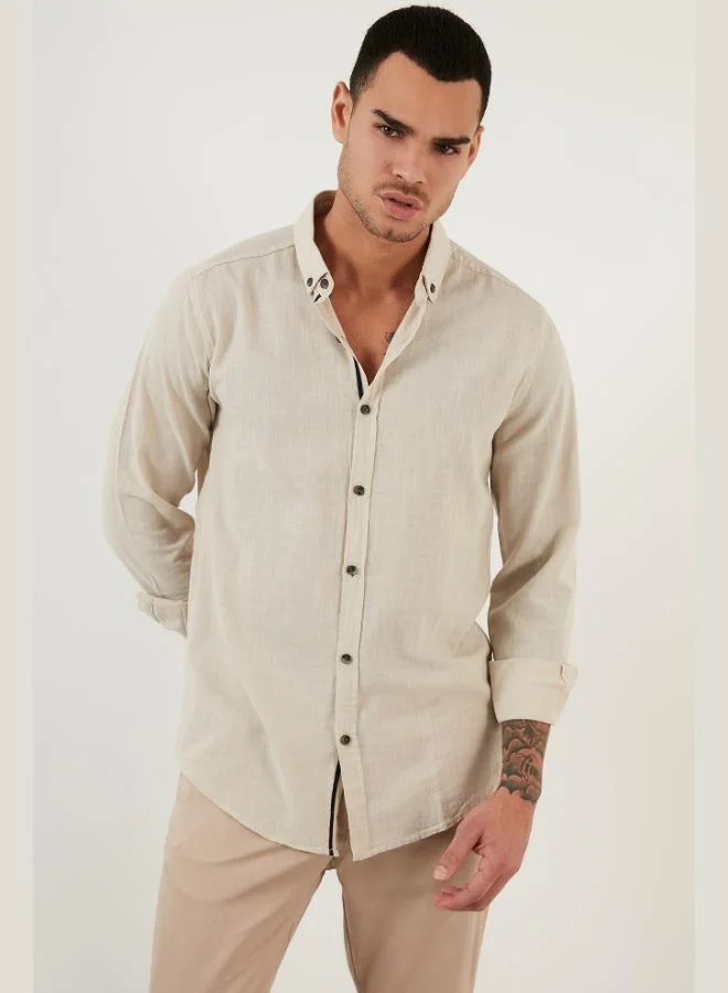 Buratti Cotton Regular Fit Button-Down Collar Shirt Men's SHIRT CF20S111871