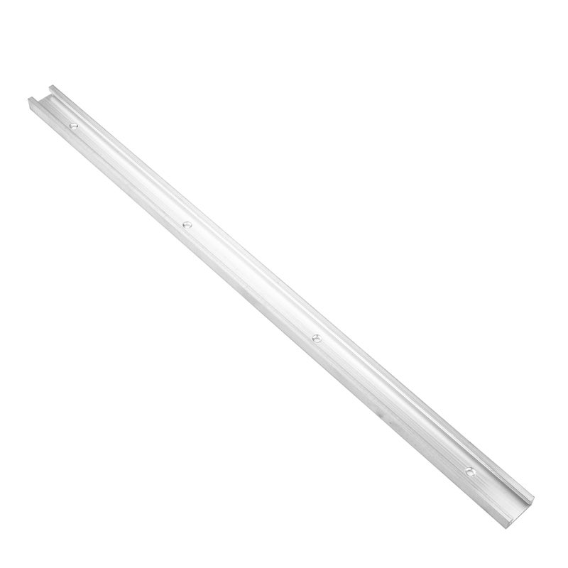T Slot Rail: 600mm Silver Anodized Aluminum Alloy Miter Rail - Corrosion Resistant Easy Install Rail System for Woodworking Workshop Machinery - Image 1