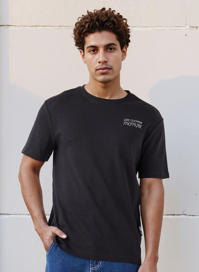 Lee Cooper Men Regular Fit Crew Neck Short Sleeves Logo Print T-shirt - Image 3