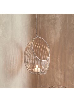 حامل شموع معدني معلق على شكل شموع صغيرة مقاس 13X13X21 سم
