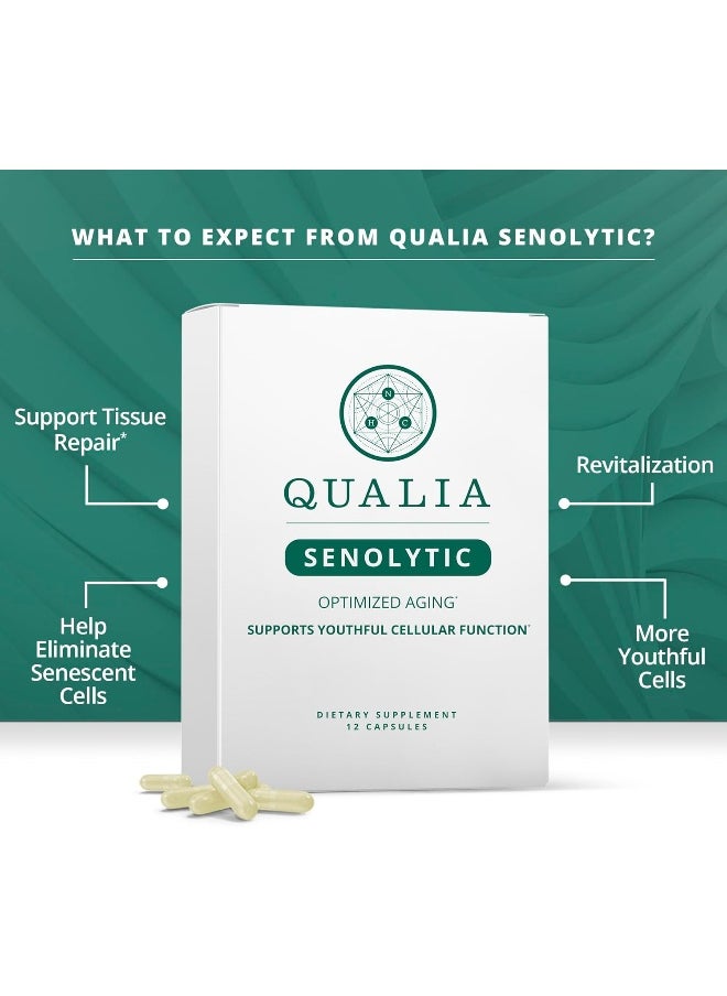 NEUROHACKER COLLECTIVE - Qualia Senolytic Supplement, Fisetin, Quercetin, Piperlongumin & More, Aging Supplement That Supports Optimal Cell Repair & Rejuvenation, Naturally Eliminate Zombie Cells, Capsules, 1 Box - Image 1
