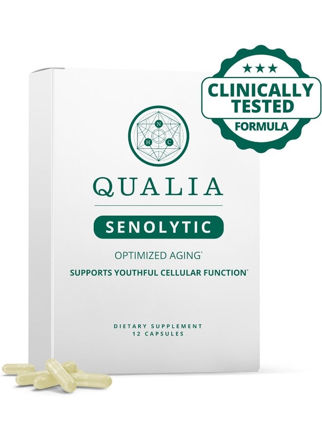NEUROHACKER COLLECTIVE - Qualia Senolytic Supplement, Fisetin, Quercetin, Piperlongumin & More, Aging Supplement That Supports Optimal Cell Repair & Rejuvenation, Naturally Eliminate Zombie Cells, Capsules, 1 Box - Image 1
