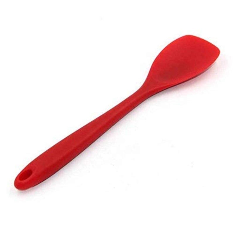 Femora Premium Virgin Silicone Spoon with Grip Handle Red - Image 2