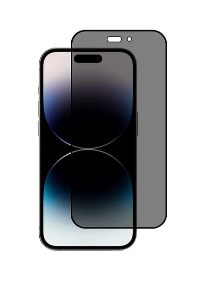 Generic iPhone15 Pro Max compatible Privacy Screen Protector Anti-Spy Tempered Glass Film 9H Hardness Scratch Resistant Bubble Free Anti Spy Tempered Glass Screen Protector for iPhone15 Pro Max Privacy  - Image 1