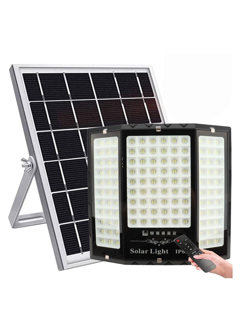 Sunbmebge 200W Solar Outdoor Light with Remote Control,Solar Flood Light Outdoor IP65 Waterproof,17 Inch Solar Street Light Dusk to Dawn Solar Light with 16ft Wire for Parking Yard Road Garden Square  - Image 1