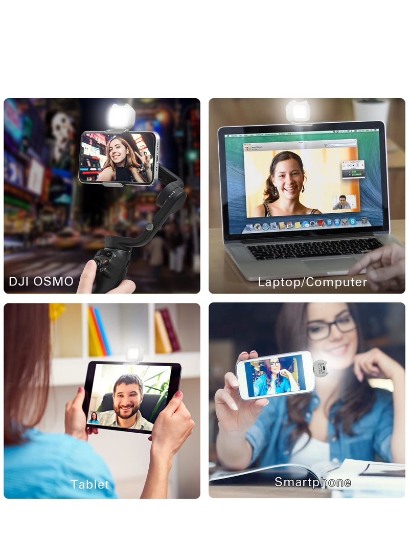 Excefore OM Fill Light for DJI OSMO Mobile 6/OM 5/OM 4/OM SE/Insta360 Flow with Three Modes and Adjustable Brightness, Portable Magnetic Mini  LED Insta360 Flow, Video Recording - Image 4